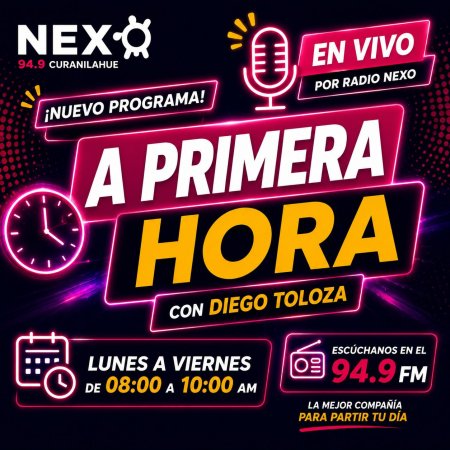 A Primera Hora, con Diego Toloza, lunes a viernes 08:00 AM