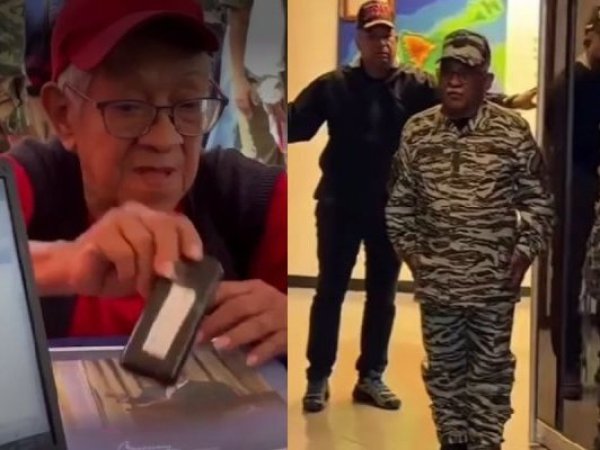 Ancianos con bastones acuden al llamado de Maduro para 