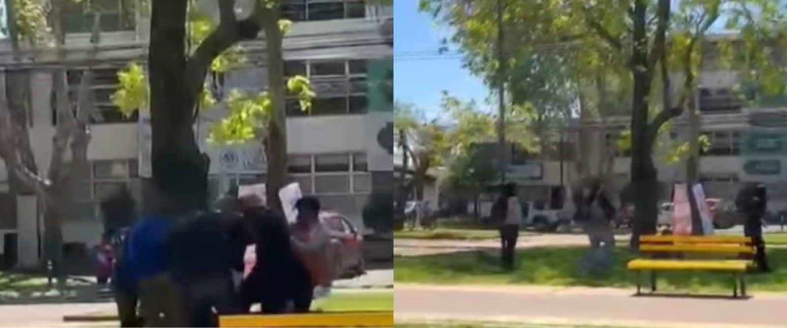 Lo golpearon por agredir a su pareja, pero tres mujeres salieron en su defensa