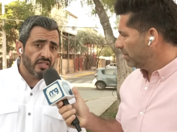 Alcalde de San Bernardo fue intimidado en vivo mientras hablaba de la agresión a Cristal Aguilera