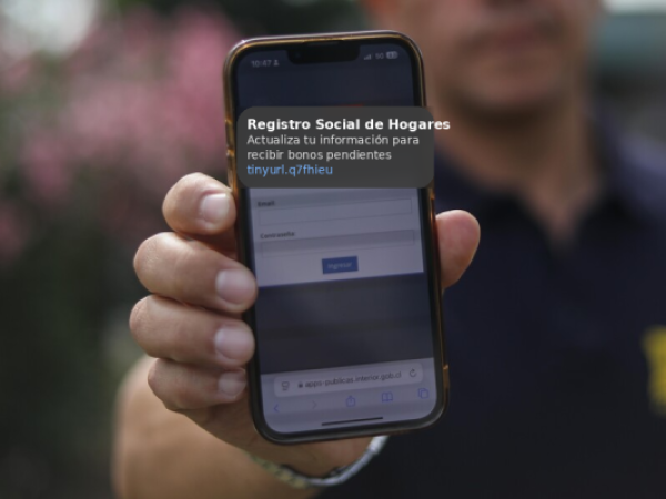 Gobierno advierte por SMS falso que suplanta al Registro Social de Hogares